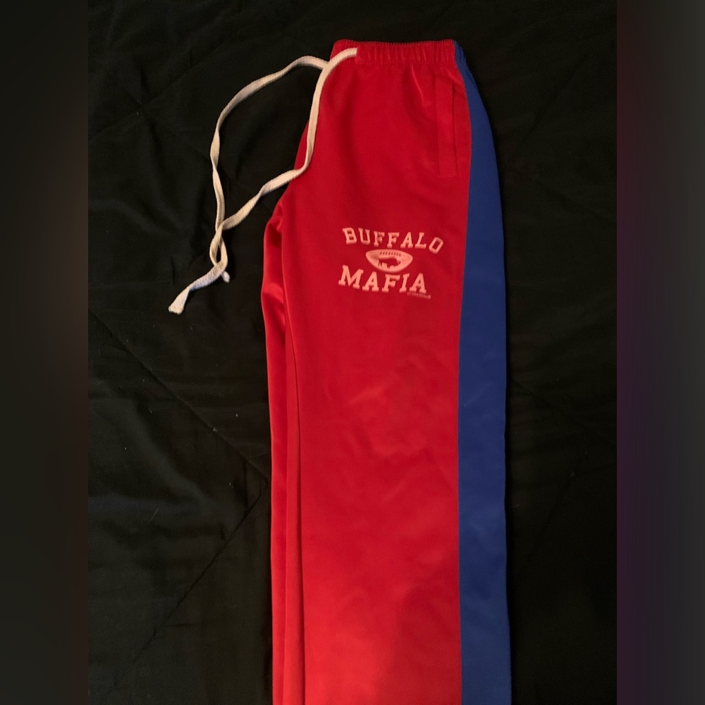 🦬 Buffalo Red/Blue 🏈 Athletic pants.